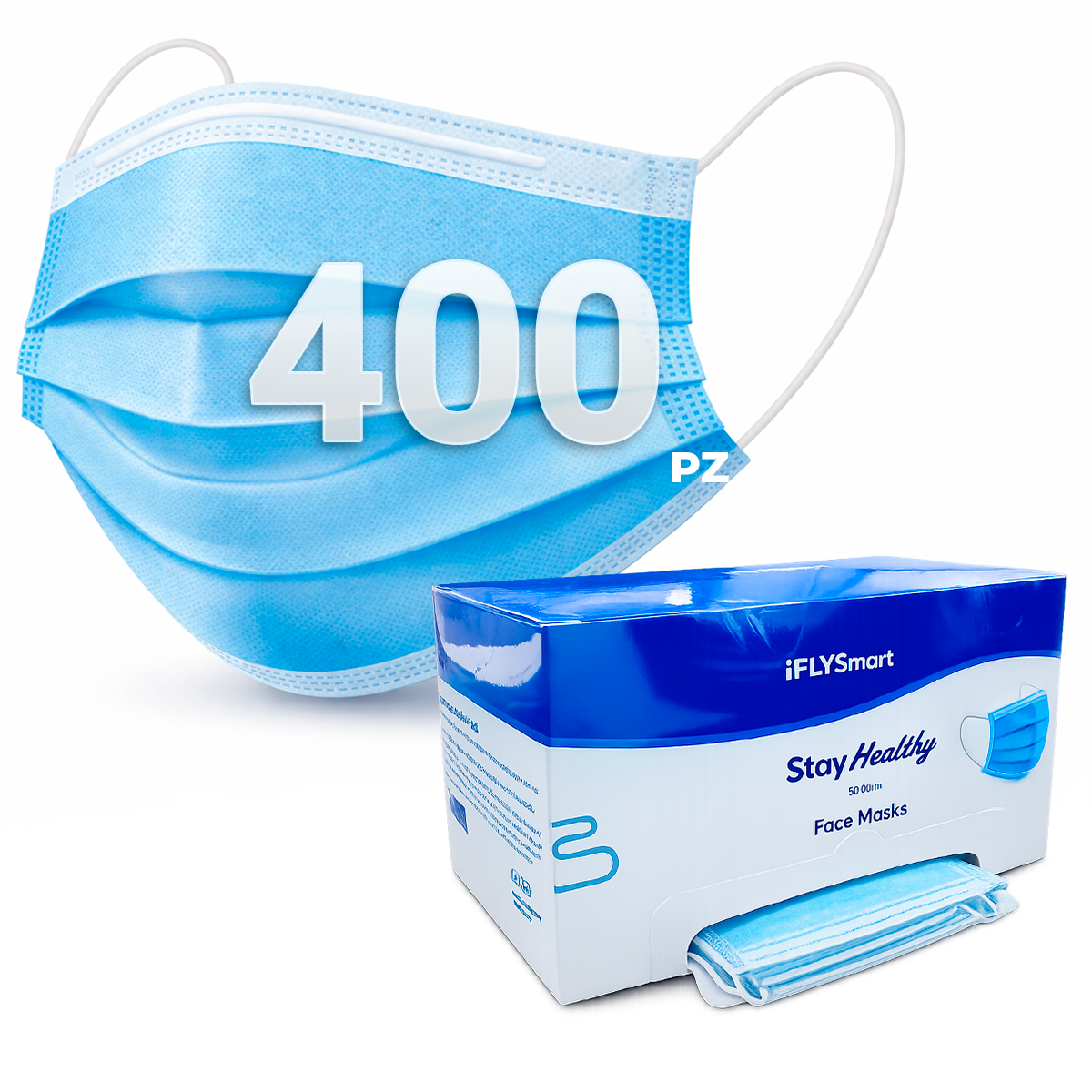 Pack Cubrebocas Tapabocas Tricapa Mascarilla Termosellado 400 Unidades