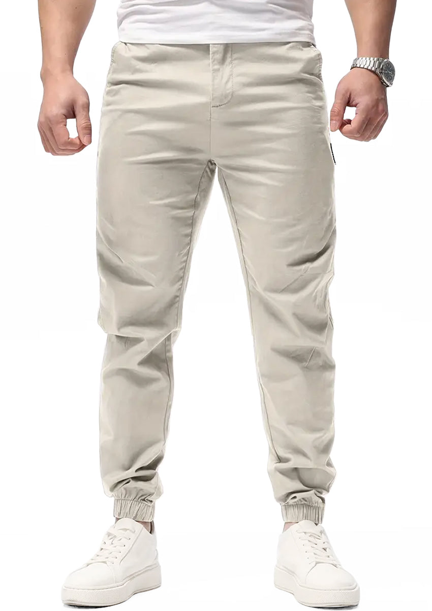Pantalon Casual Deportivo Jogger para Hombre Bolsos Laterales con Cintura Elastica Ajustable