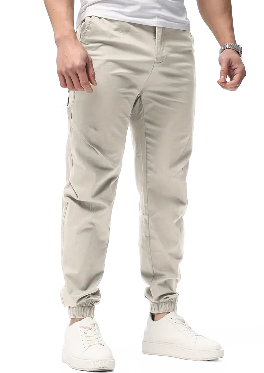Pantalon Casual Deportivo Jogger para Hombre Bolsos Laterales con Cintura Elastica Ajustable
