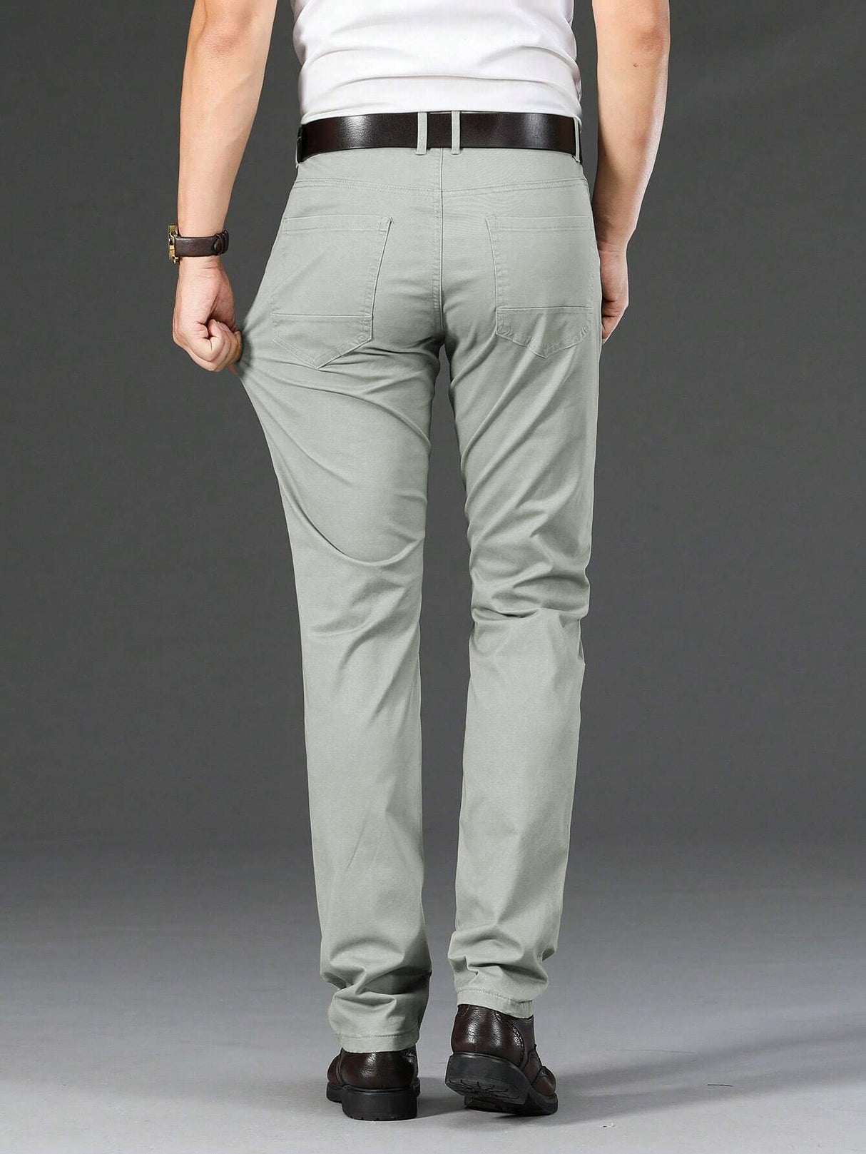 Pantalones de Vestir para Hombre Formal Elasticos Pantalon Casual Transpirable