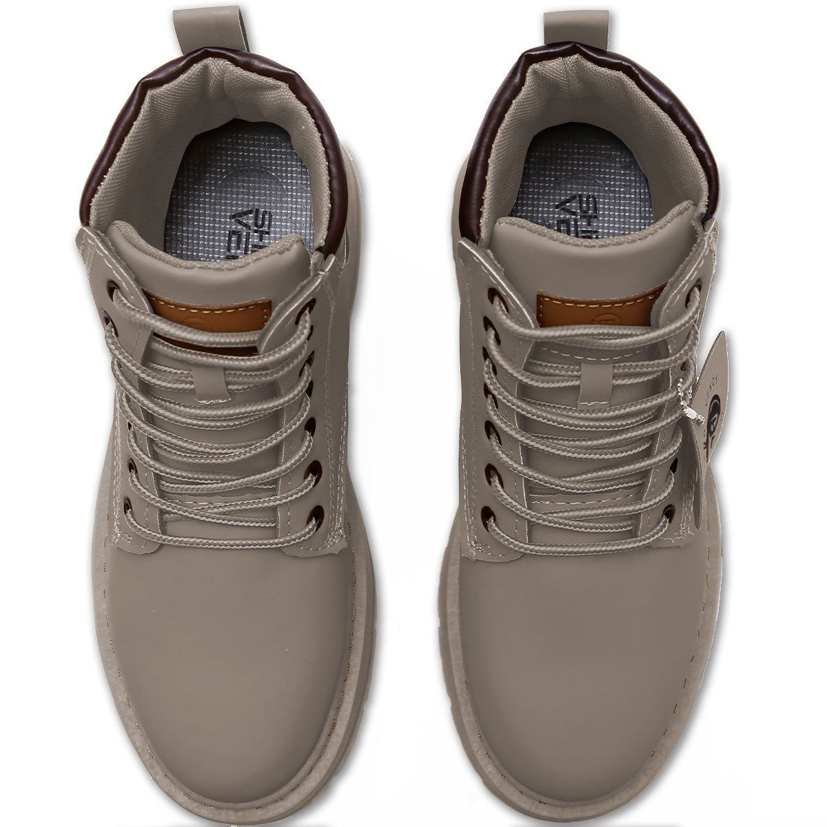 Botas Impermeables para Hombre, Zapatillas Informales de Uso Casual Estilo Urbano Color Solido, Bota con Suela Ligera de Plataforma Baja para Deportes al Aire Libre