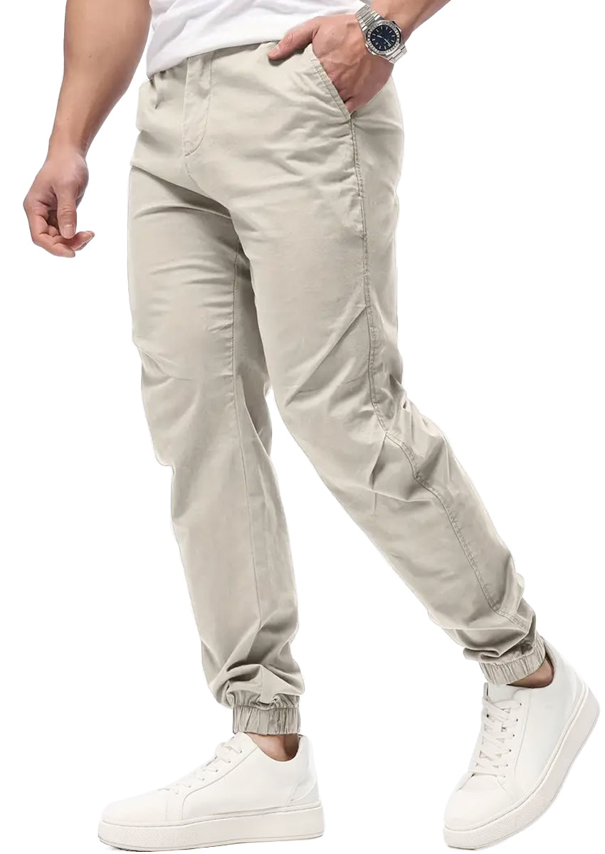 Pantalon Casual Deportivo Jogger para Hombre Bolsos Laterales con Cintura Elastica Ajustable