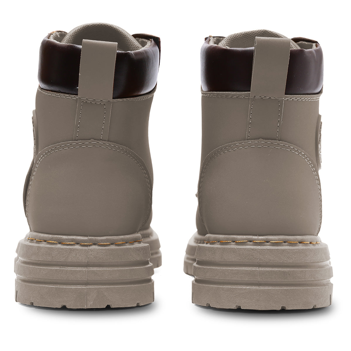 Botas Impermeables para Hombre, Zapatillas Informales de Uso Casual Estilo Urbano Color Solido, Bota con Suela Ligera de Plataforma Baja para Deportes al Aire Libre