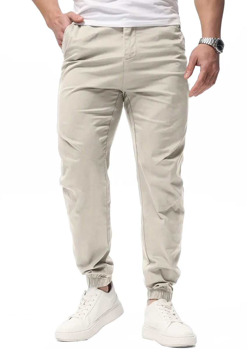 Pantalon Casual Deportivo Jogger para Hombre Bolsos Laterales con Cintura Elastica Ajustable