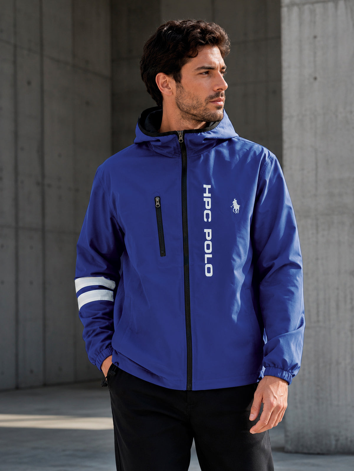 Chamarra Hpc Polo Rompevientos Para Hombre