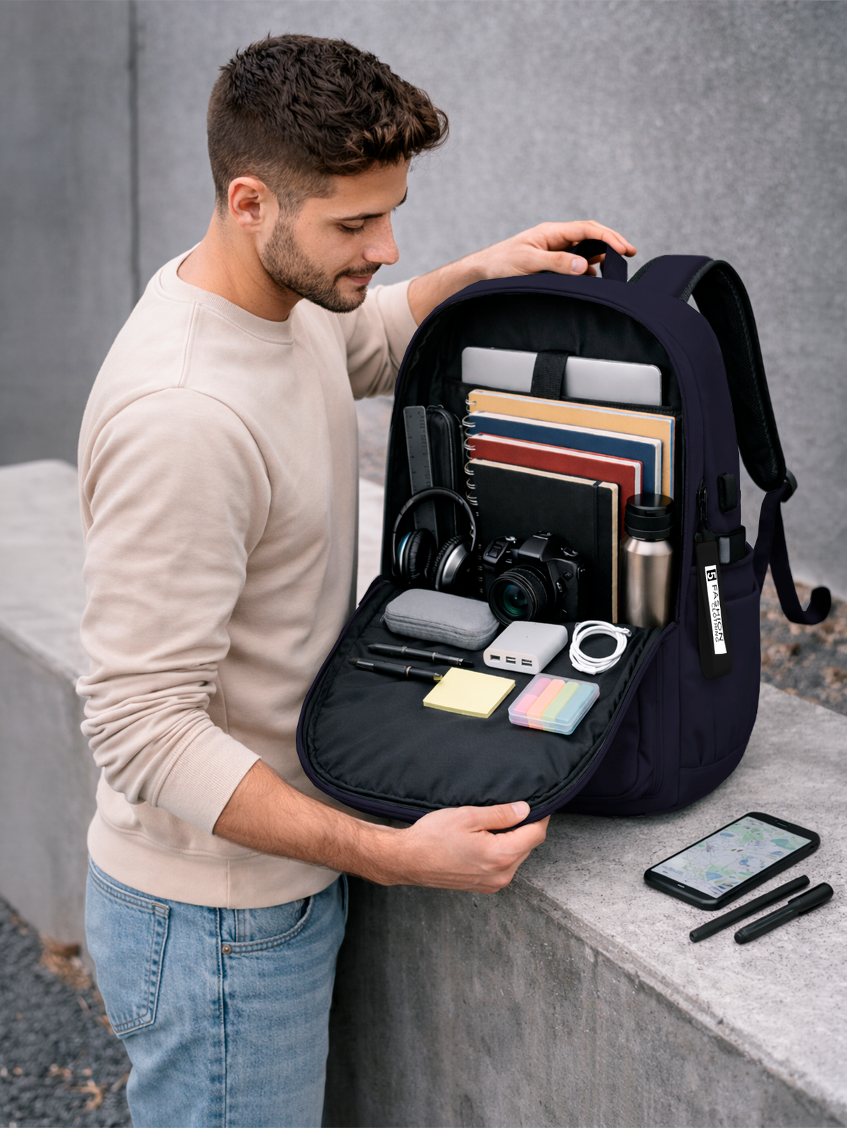 Mochila Impermeable, Mochila De Negocios, Backpack para Viajes