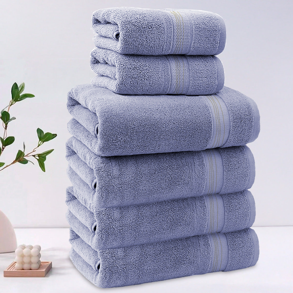 Pack de Toalla de baño de algodón puro, rectangular de 70*140cm, con patrón elegante Toalla De Baño Grande Completo 100% Algodón Suave ,absorbente, de secado rápido, resistente al color, adecuada para baño, hotel, viaje, fiesta, regalo, salón