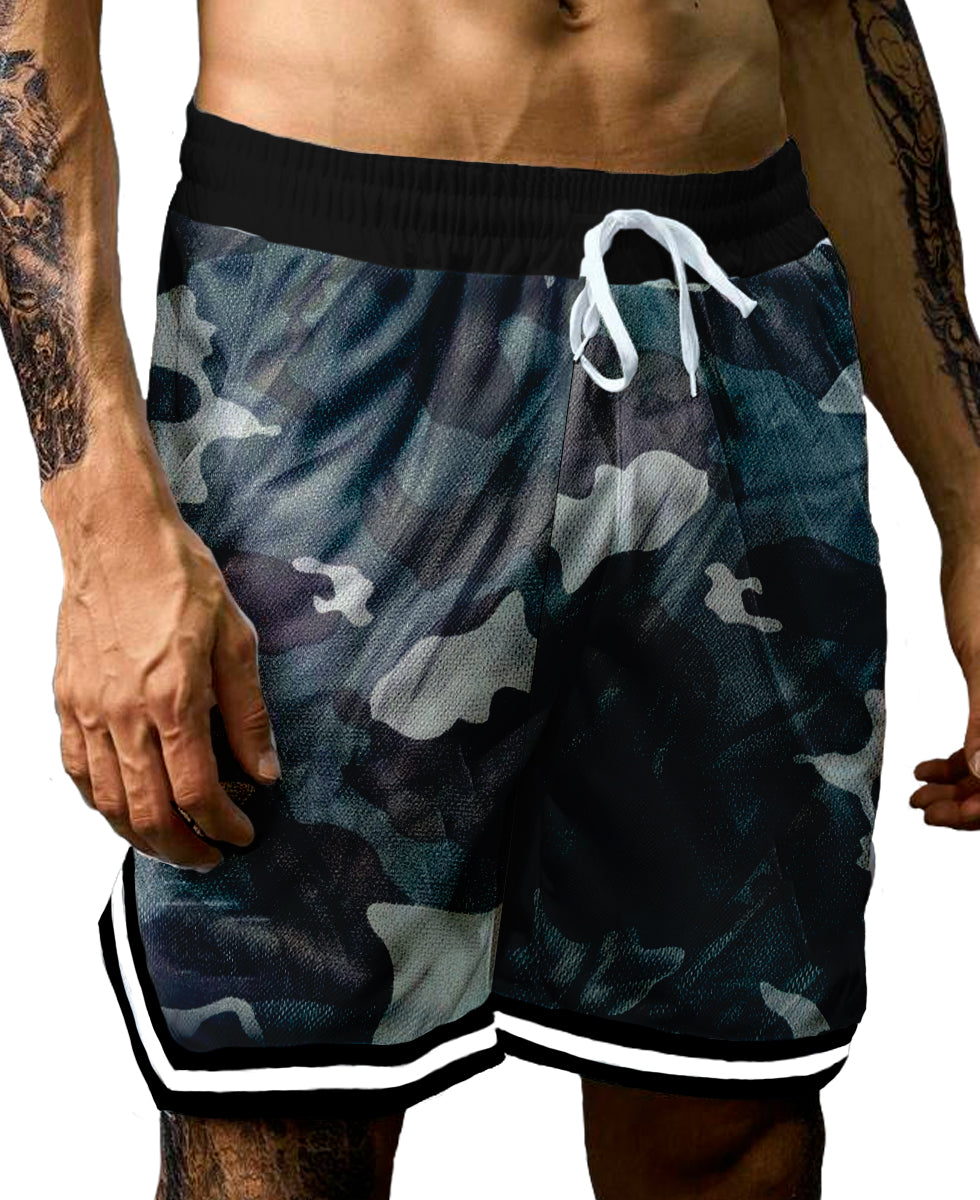 Pantalones Cortos Deportivos de Entrenamiento para Hombre Shorts con Bolsillos Laterales, Transpirable para Correr