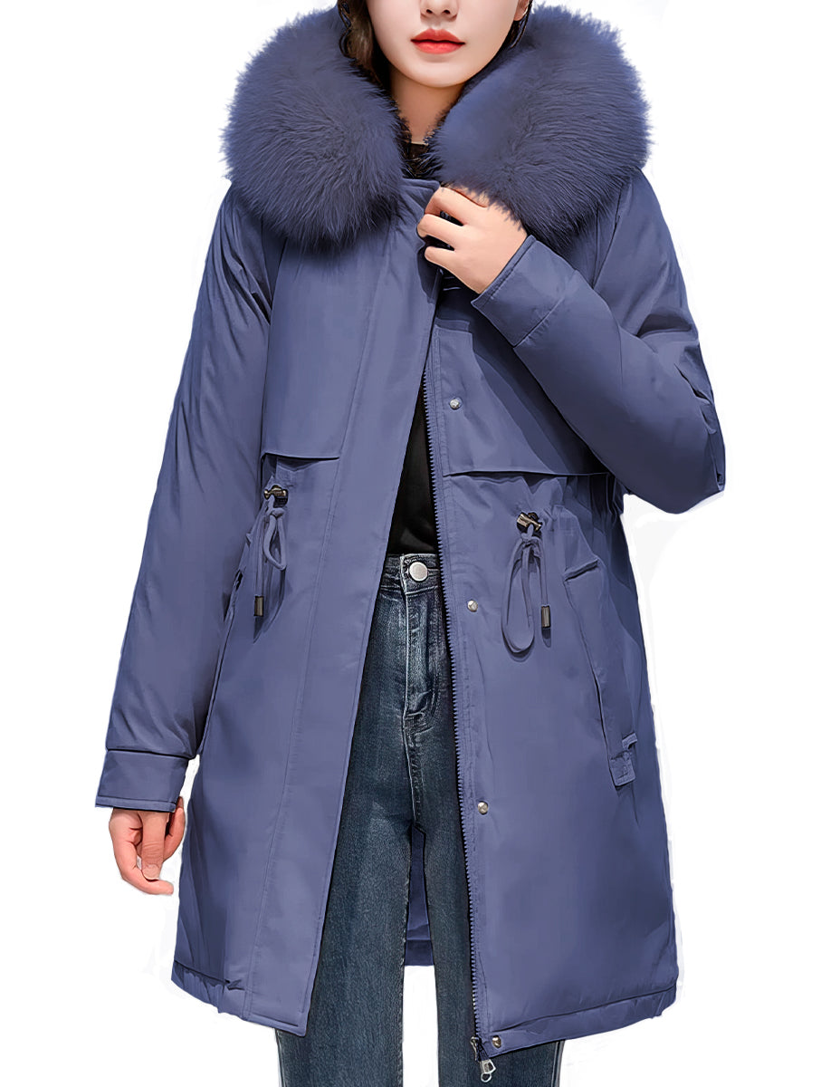 Chamarra Impermeable Ligera para Mujer Chaqueta De Invierno con Capucha Afelpada