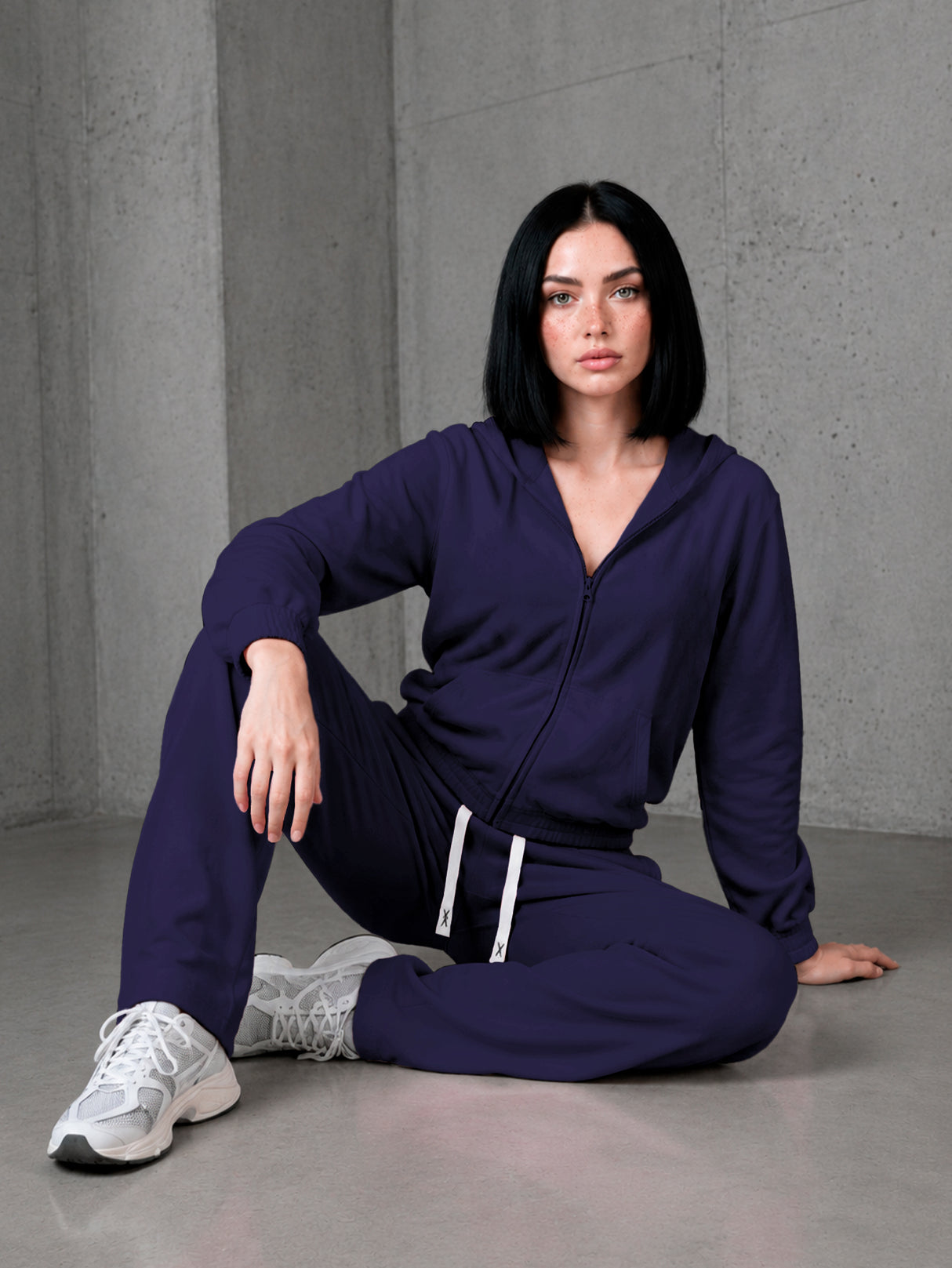 Conjunto Pants Deportivo Para Dama 2 Pz Sudadera Con Capucha MAYOREO