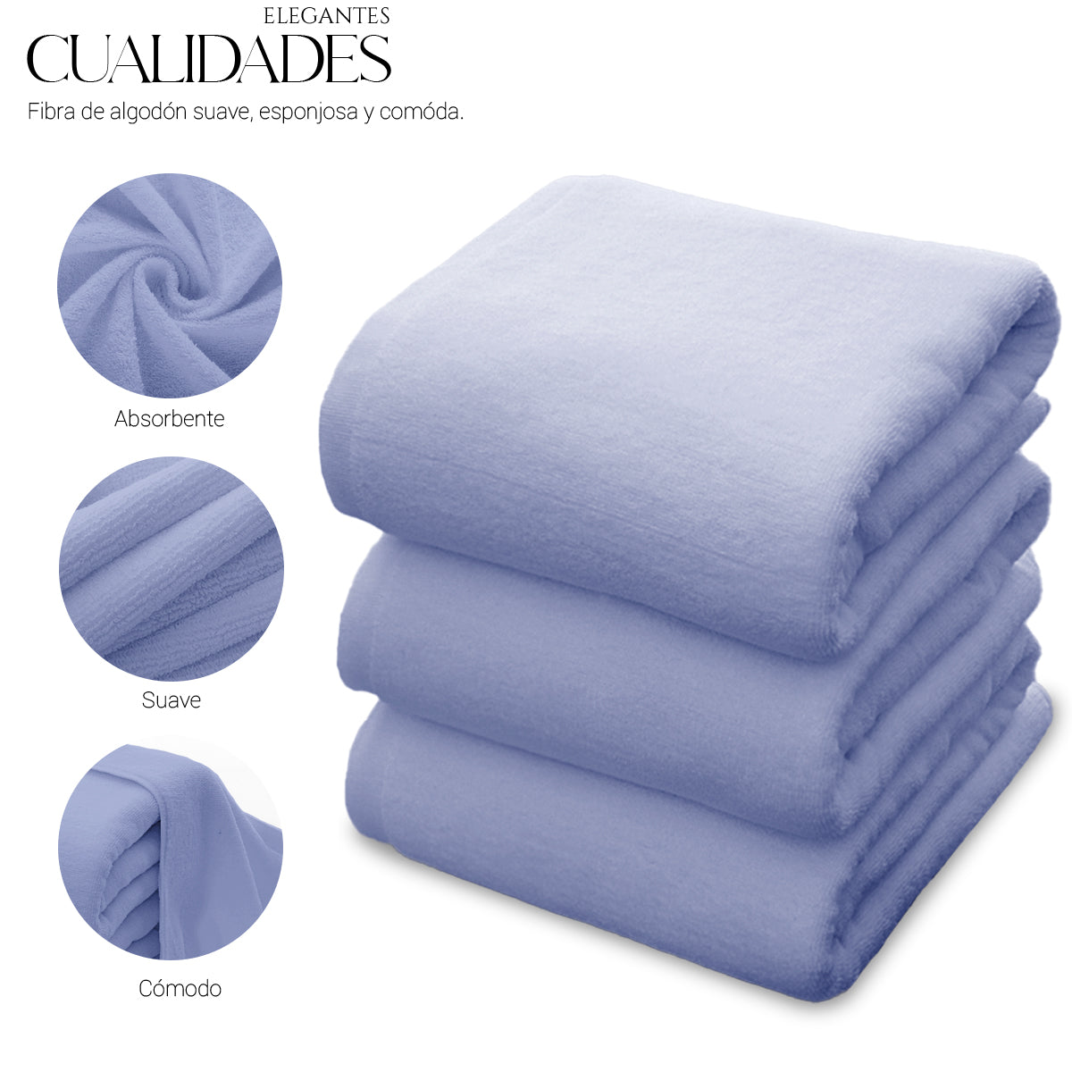 Toalla De Baño Grande Completo 100% Algodón Suave MAYOREO