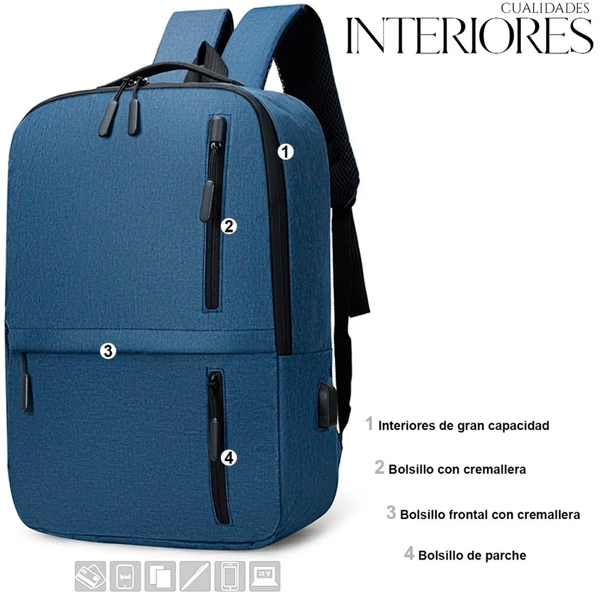 Set Mochila Backpack (3pzas)