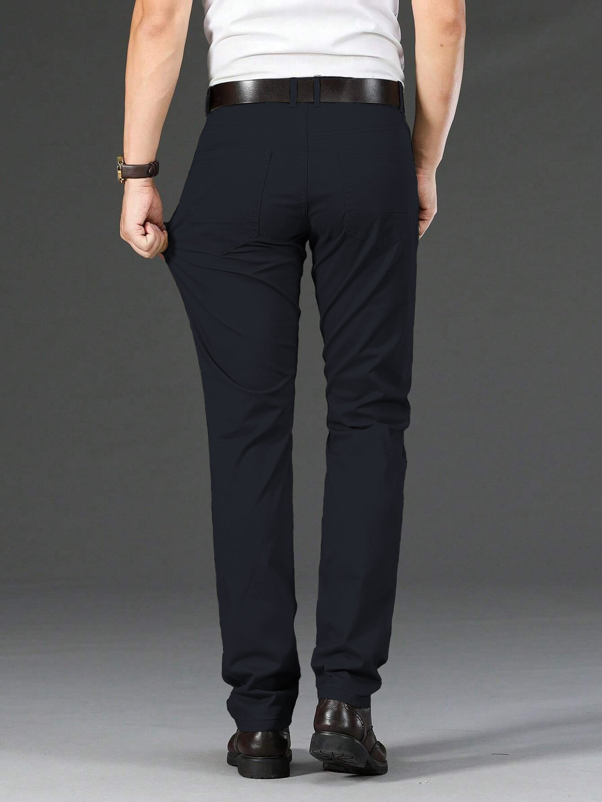 Pantalones de Vestir para Hombre Formal Elasticos Pantalon Casual Transpirable