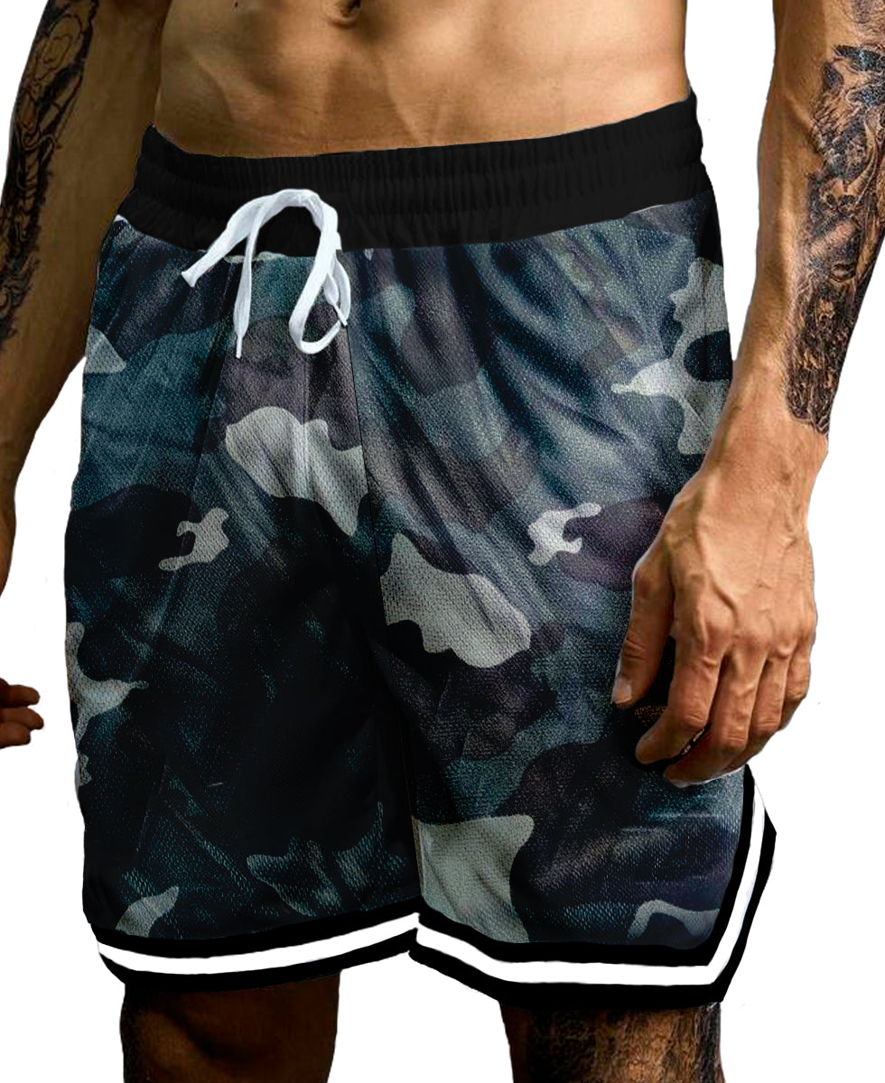 Pantalones Cortos Deportivos de Entrenamiento para Hombre Shorts con Bolsillos Laterales, Transpirable para Correr