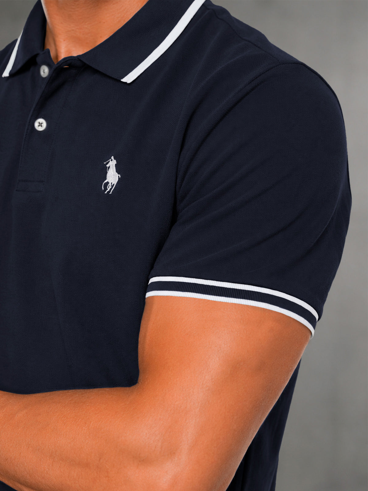 Camisa HPC Polo Hombre Manga Corta Sport Elegante Estilo Old Money
