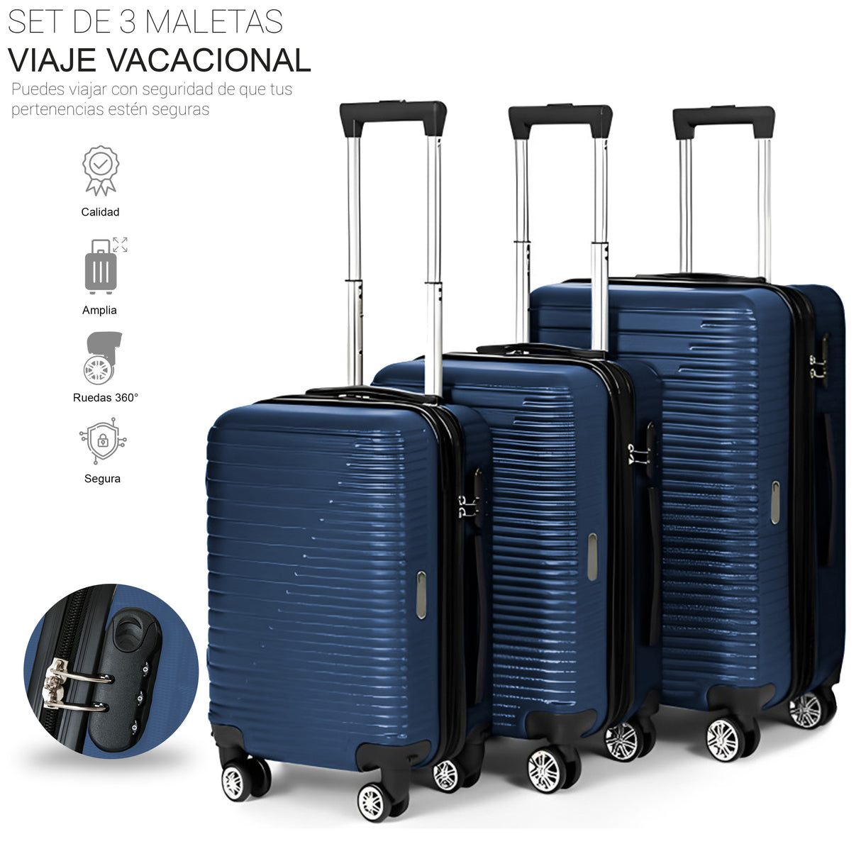 Set 3 Maletas Para Viaje