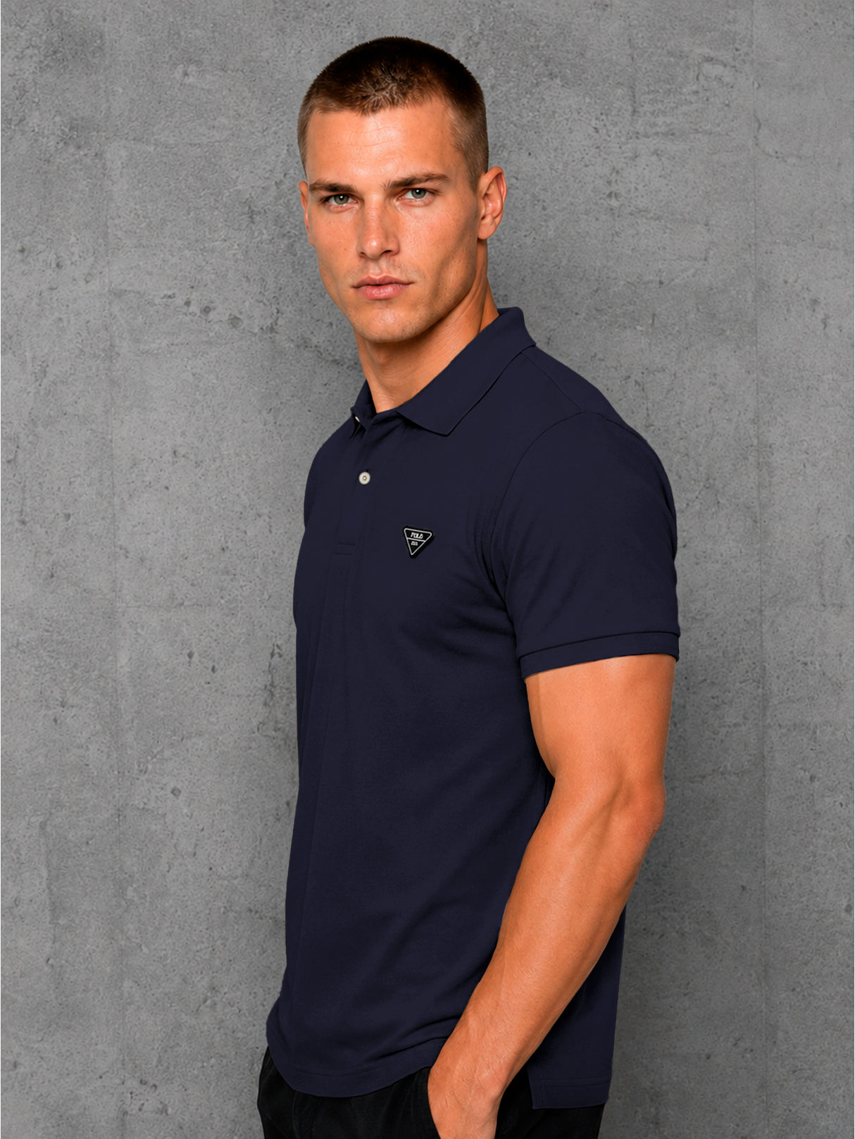 Playera HPC Polo Hombre Slim Fit Algodón Manga Corta Casual