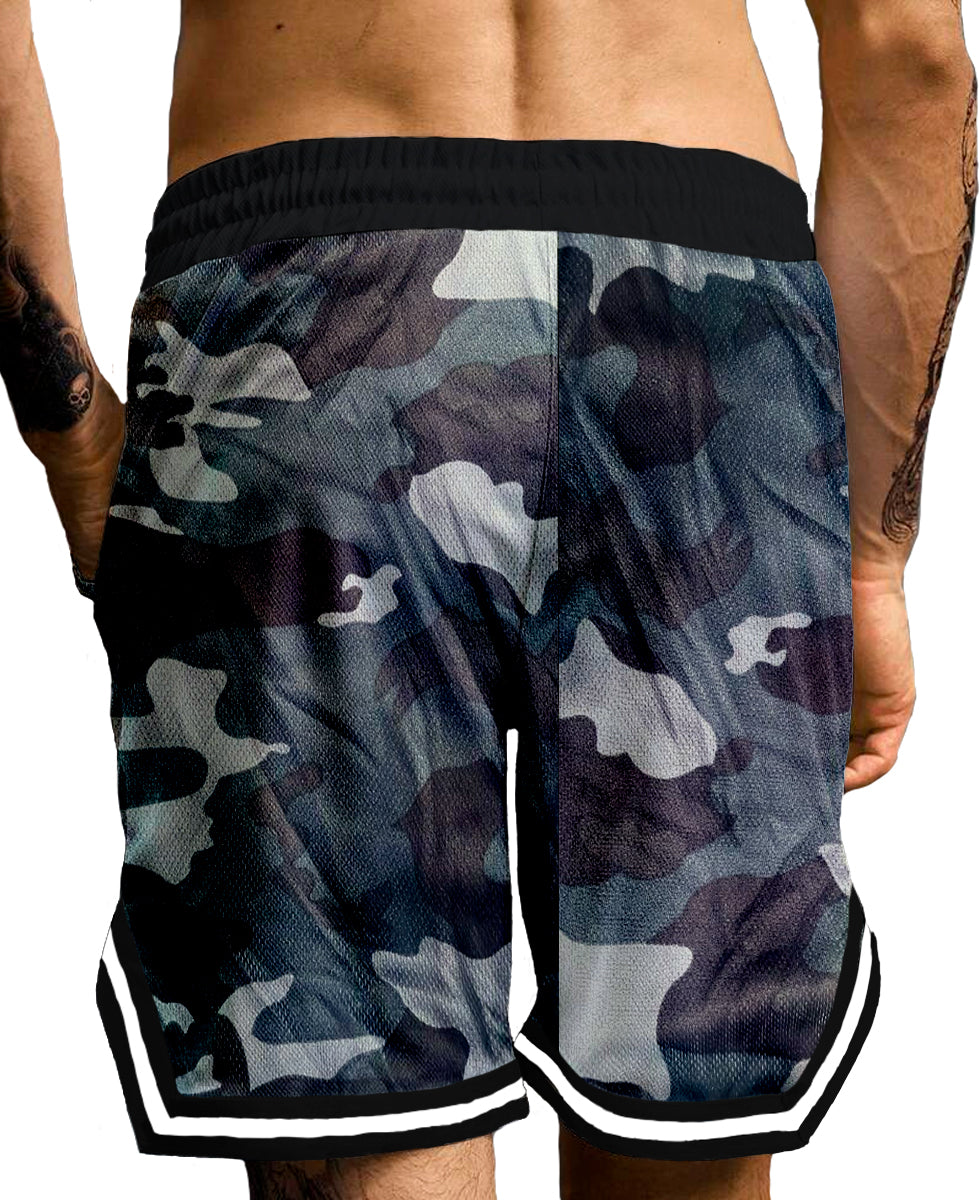 Pantalones Cortos Deportivos de Entrenamiento para Hombre Shorts con Bolsillos Laterales, Transpirable para Correr