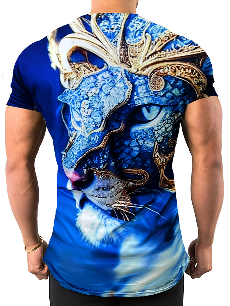 Playera Sublimada para Hombre Cuello Redondo Manga Corta