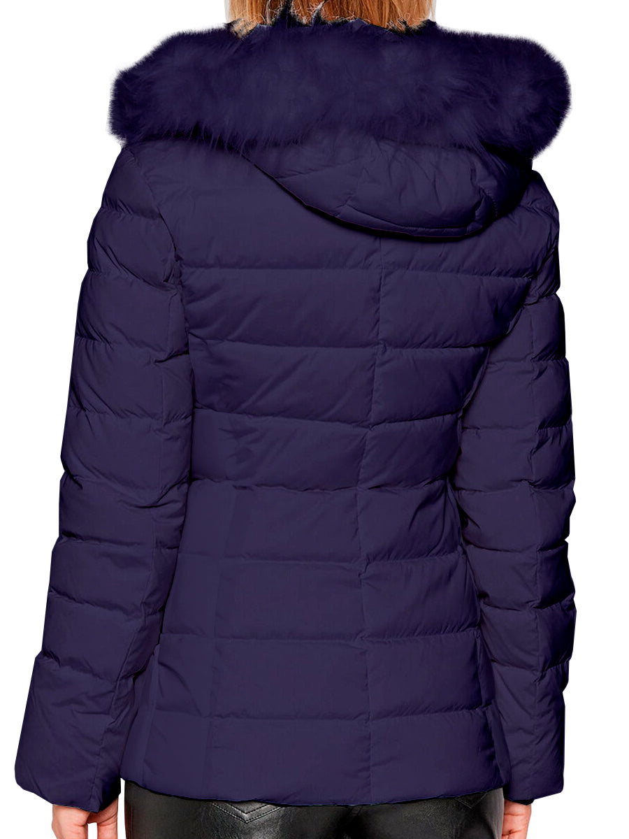 Chamarra Para Mujer Repelente Termico Con Gorro Desmontable