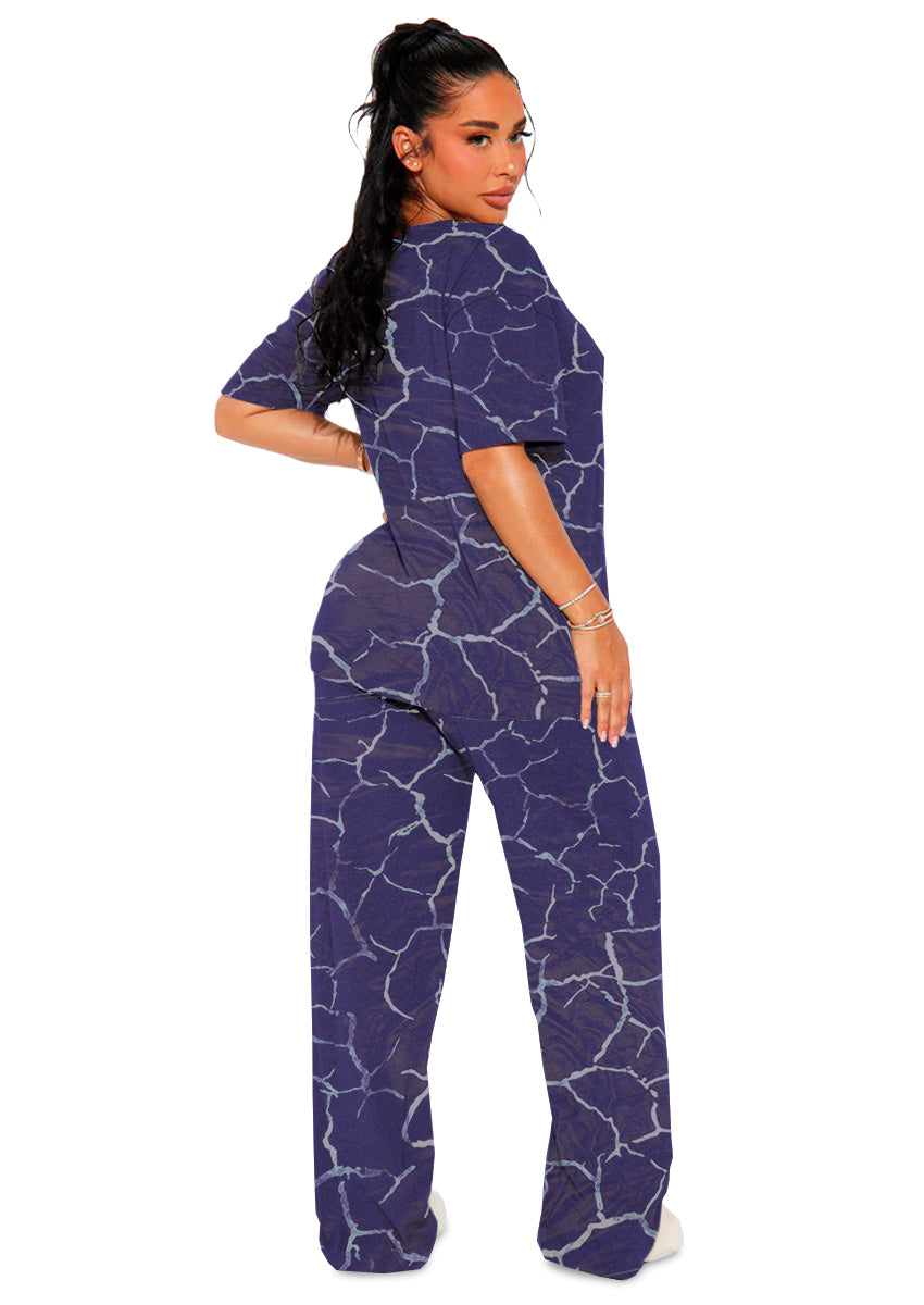 Set de Pijama para Mujer Conjunto Elegante Camisa Pantalon Suave para Descanso