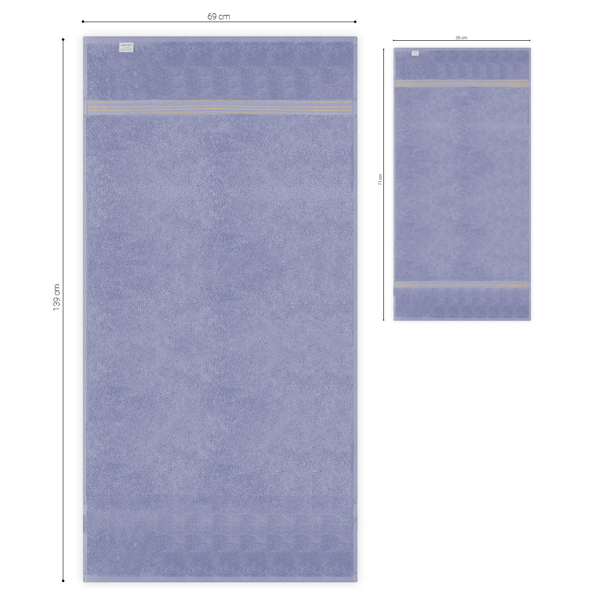 Pack de Toalla de baño de algodón puro, rectangular de 70*140cm, con patrón elegante Toalla De Baño Grande Completo 100% Algodón Suave ,absorbente, de secado rápido, resistente al color, adecuada para baño, hotel, viaje, fiesta, regalo, salón