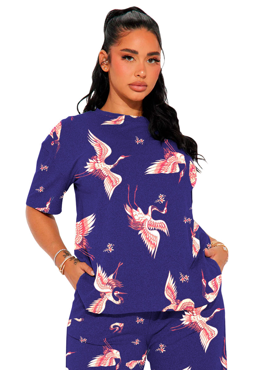 Set de Pijama para Mujer Conjunto Elegante Camisa Pantalon Suave para Descanso