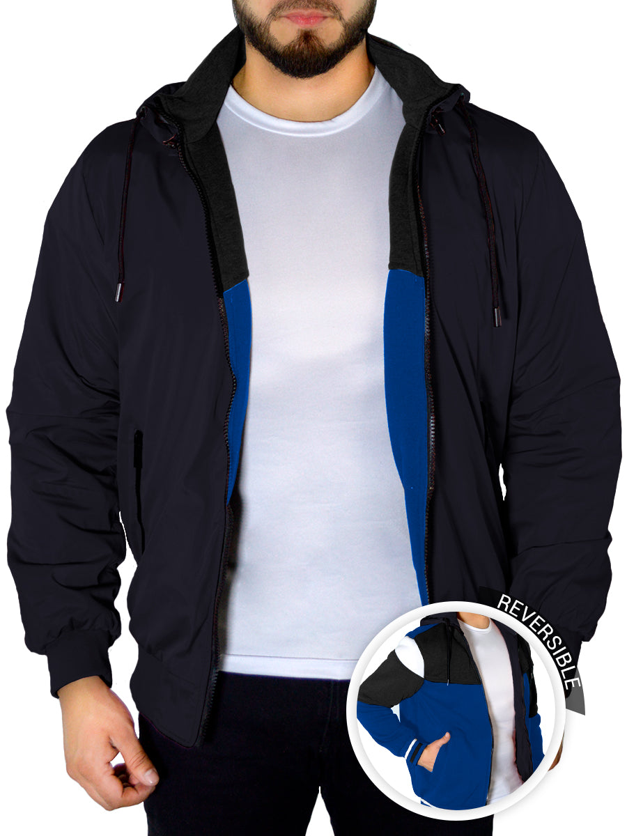 Chamarra Para Hombre Termica Hoddie Doble Vista Con Capucha