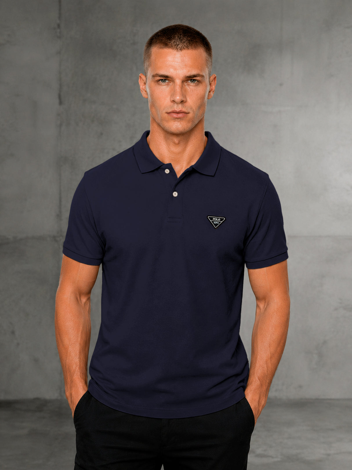 Playera HPC Polo Hombre Slim Fit Algodón Manga Corta Casual