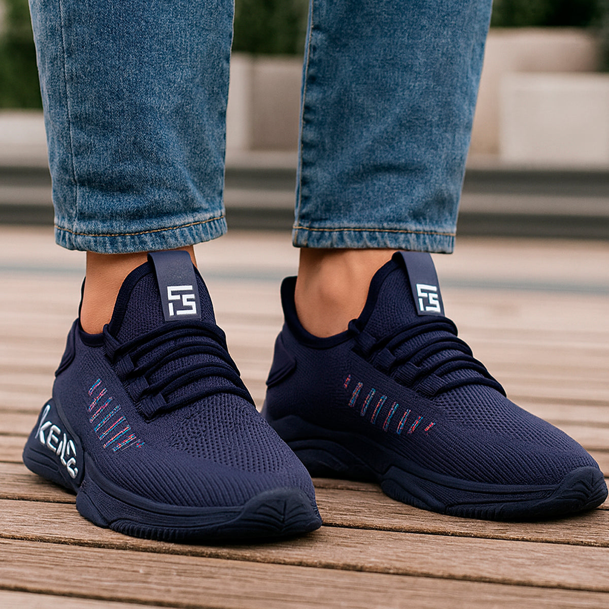 Tenis casuales para hombre con punta cómodo para el uso diario Zapatilla con suela antideslizante cómodo para el uso Transpirable Y Absorción- Para Correr, Ejercicio