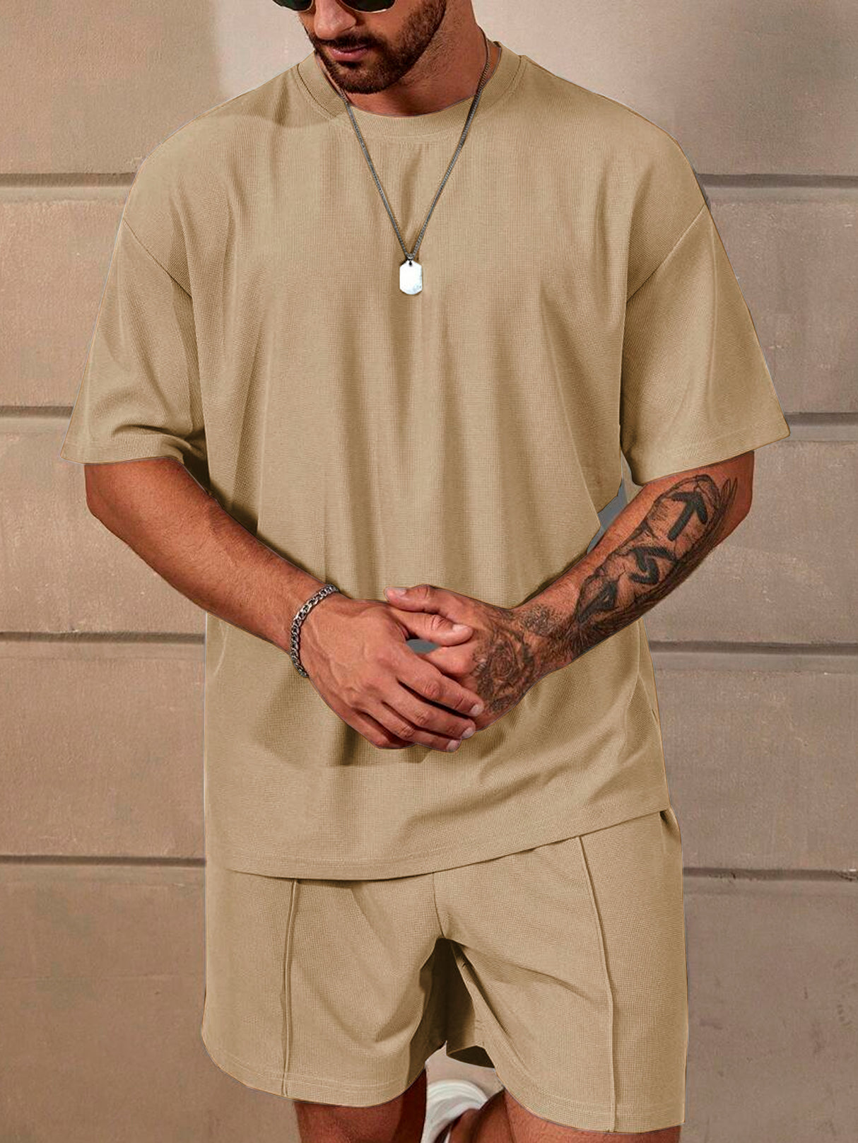 Conjunto Deportivo para Hombre Playera Deportiva y Short Transpirable de Entrenamiento Mayoreo