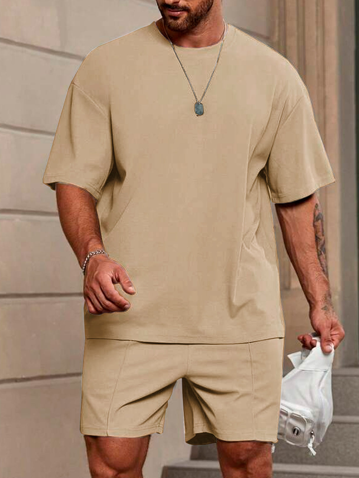 Conjunto Deportivo para Hombre Playera Deportiva y Short Transpirable de Entrenamiento Mayoreo