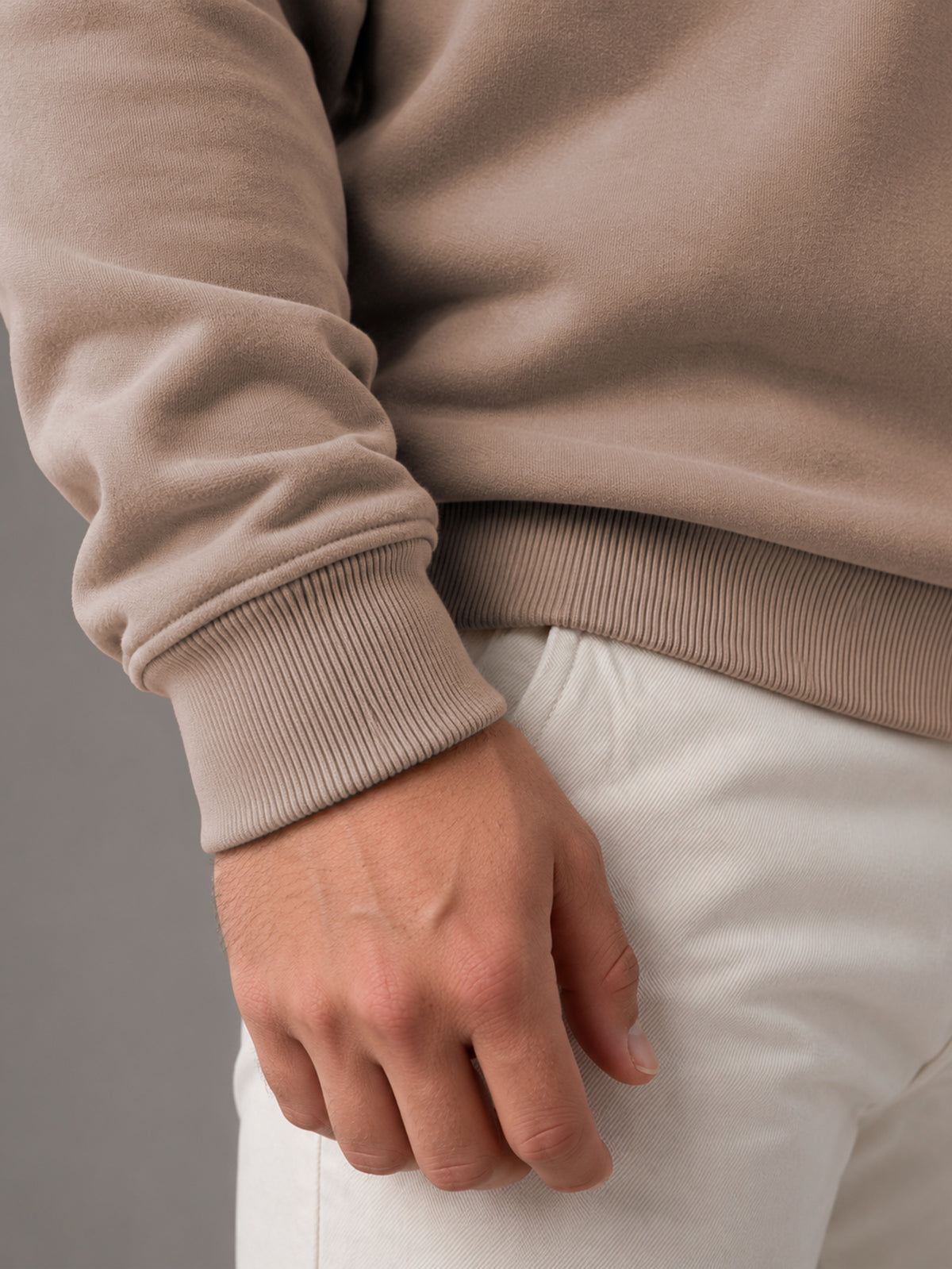 Sudadera Para Hombre Con Media Cierro en Cuello