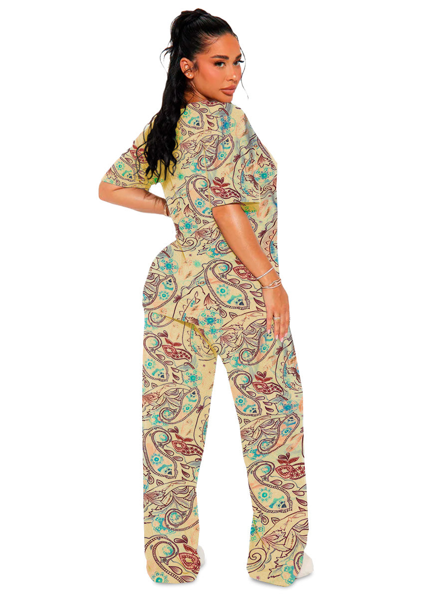 Set de Pijama para Mujer Conjunto Elegante Camisa Pantalon Suave para Descanso