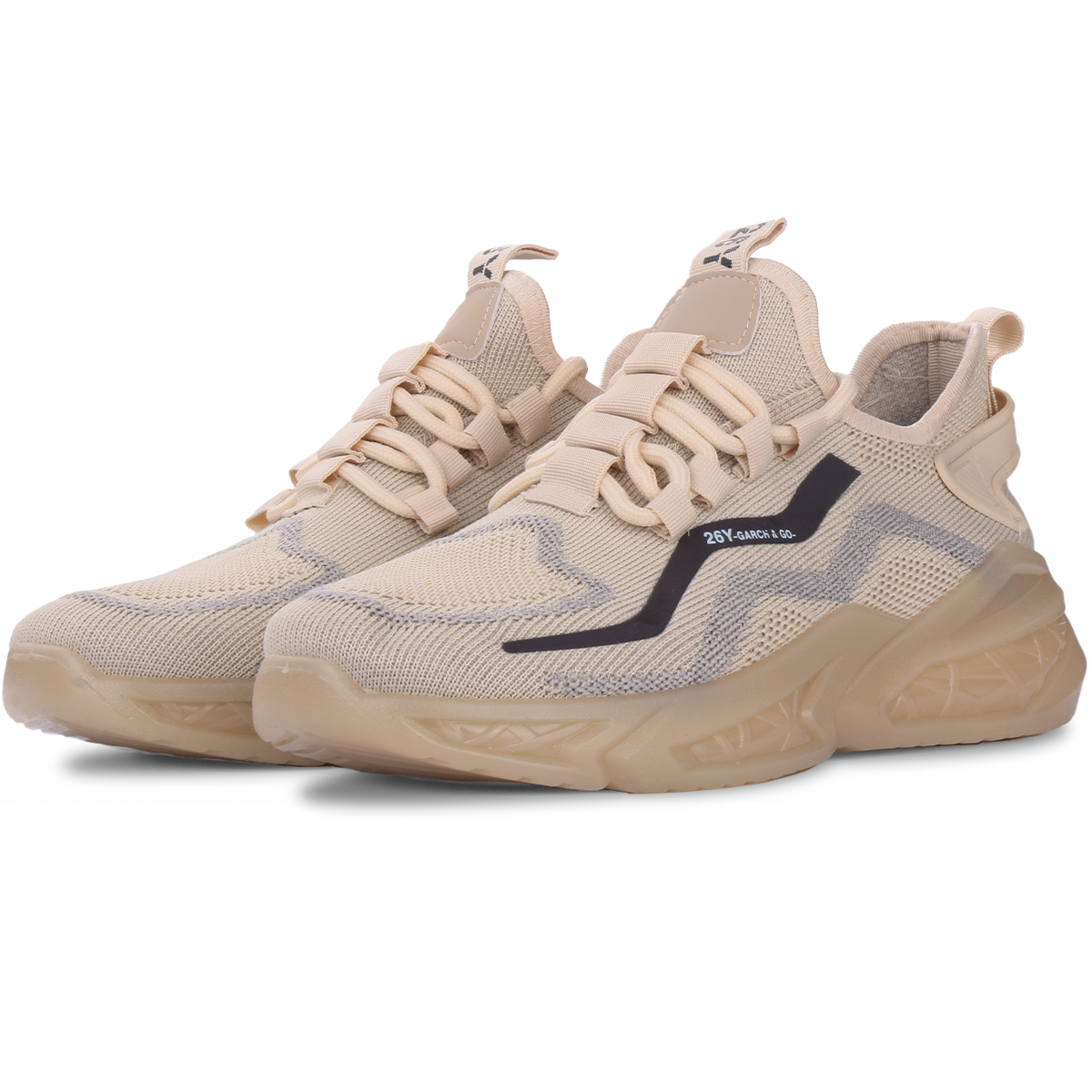 Zapato para hombre con suele resistente al impacto, Zapatilla de uso deportivo con suela ligera y transpirable, Tenis deportivo para hombre con cordones de moda