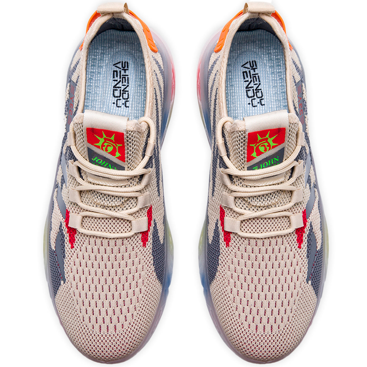 Zapatos transpirables casuales para entrenamiento de suela gruesa Zapatos deportivos para hombre ligeros antideslizantes