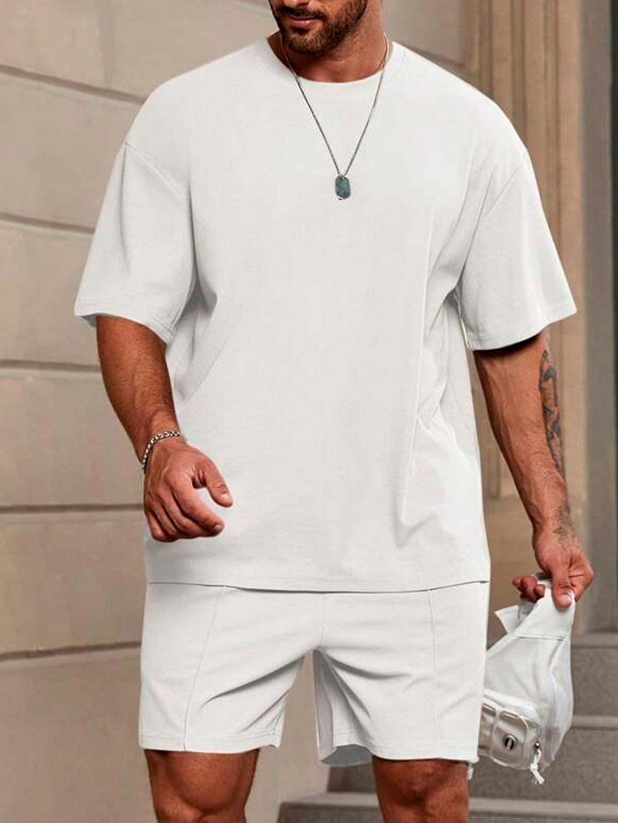 Conjunto Deportivo para Hombre Playera Deportiva y Short Transpirable de Entrenamiento Mayoreo