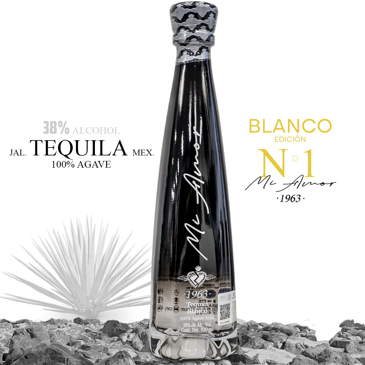 Tequila Especial Blanco Cristalino Mi Amor 700ml