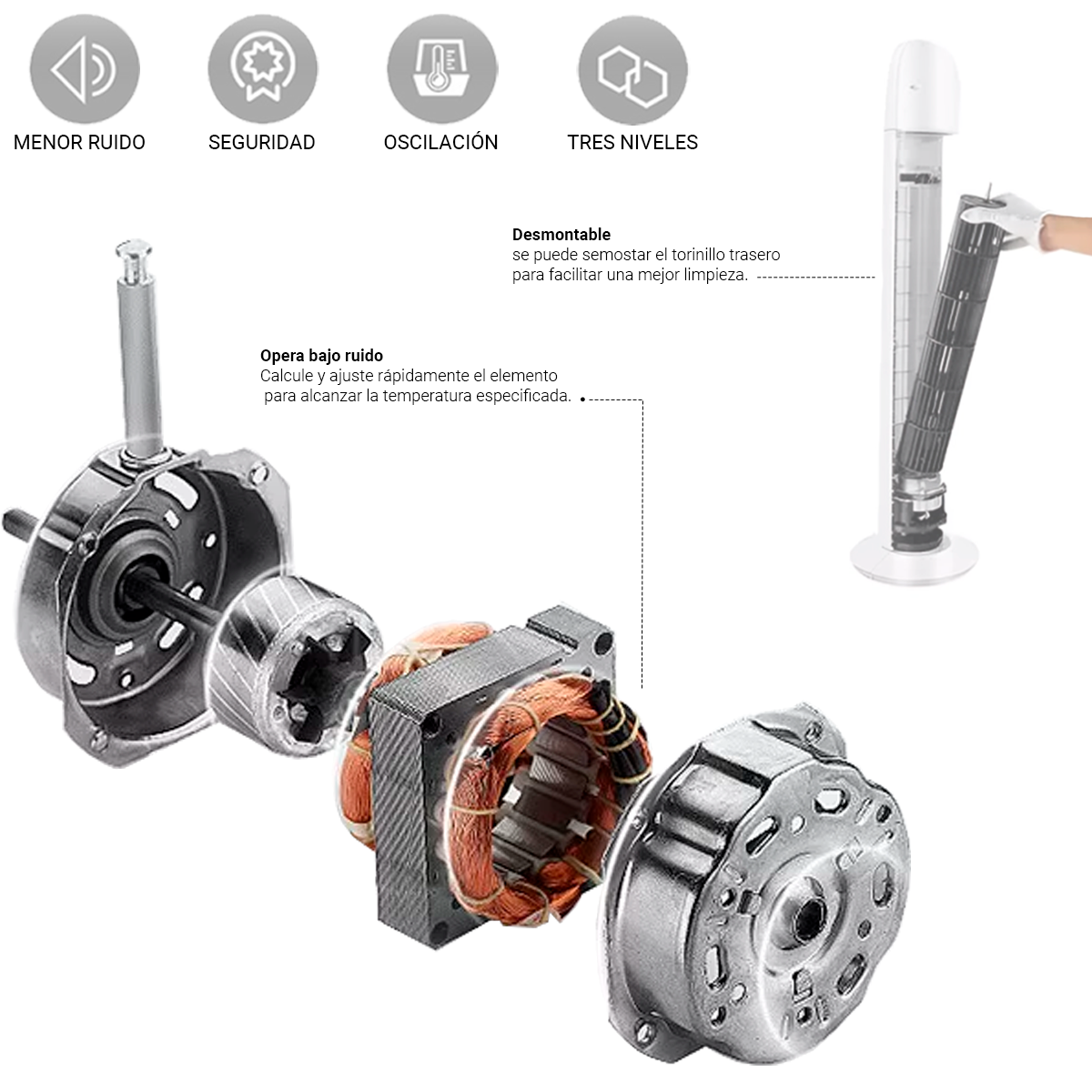 Ventilador De Torre Abanico