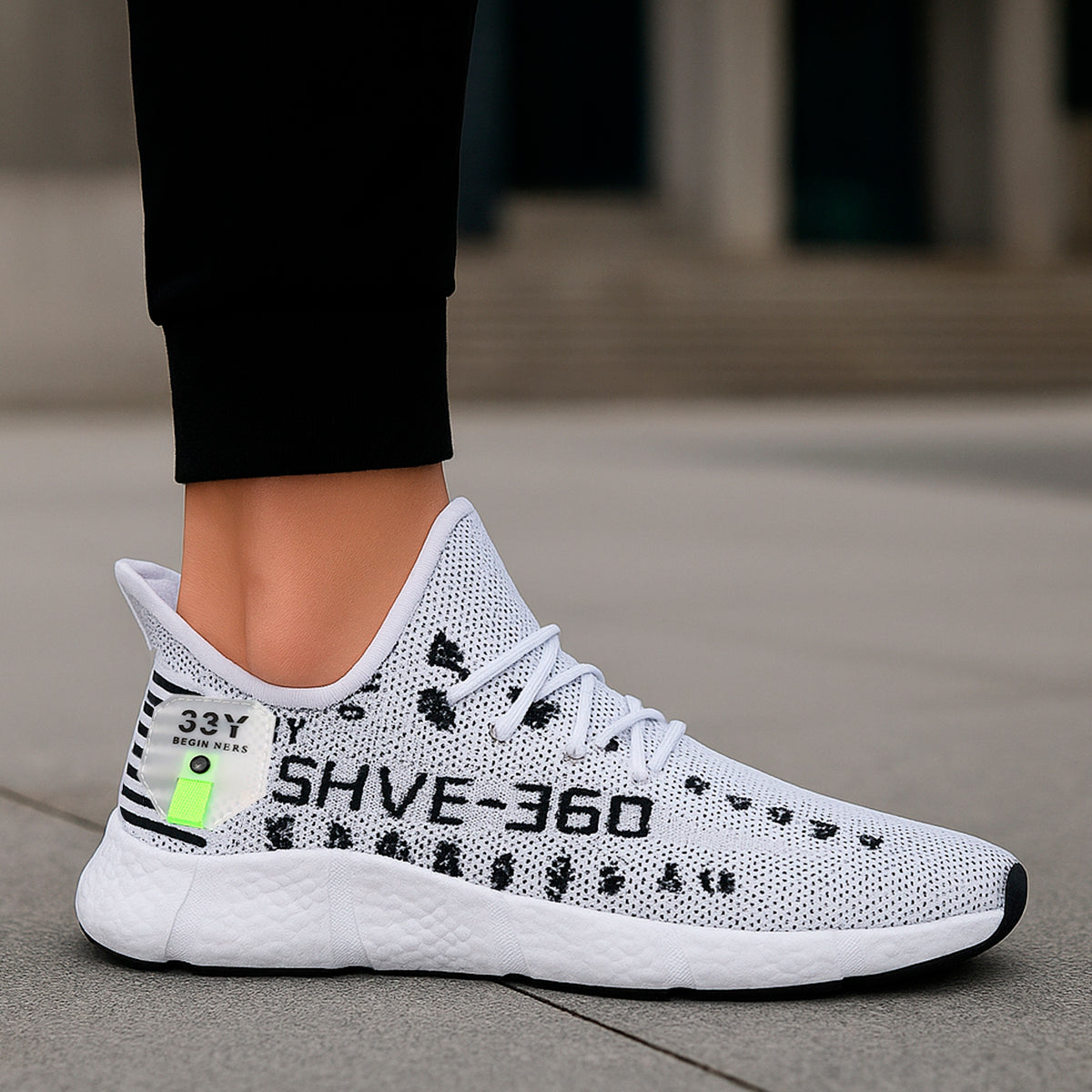 Tenis para hombre casuales con un diseño de tela para correr con punta con agujeta clásica, suela antideslizante Zapatilla para hombre cómodo transpirable ideal para el uso diario