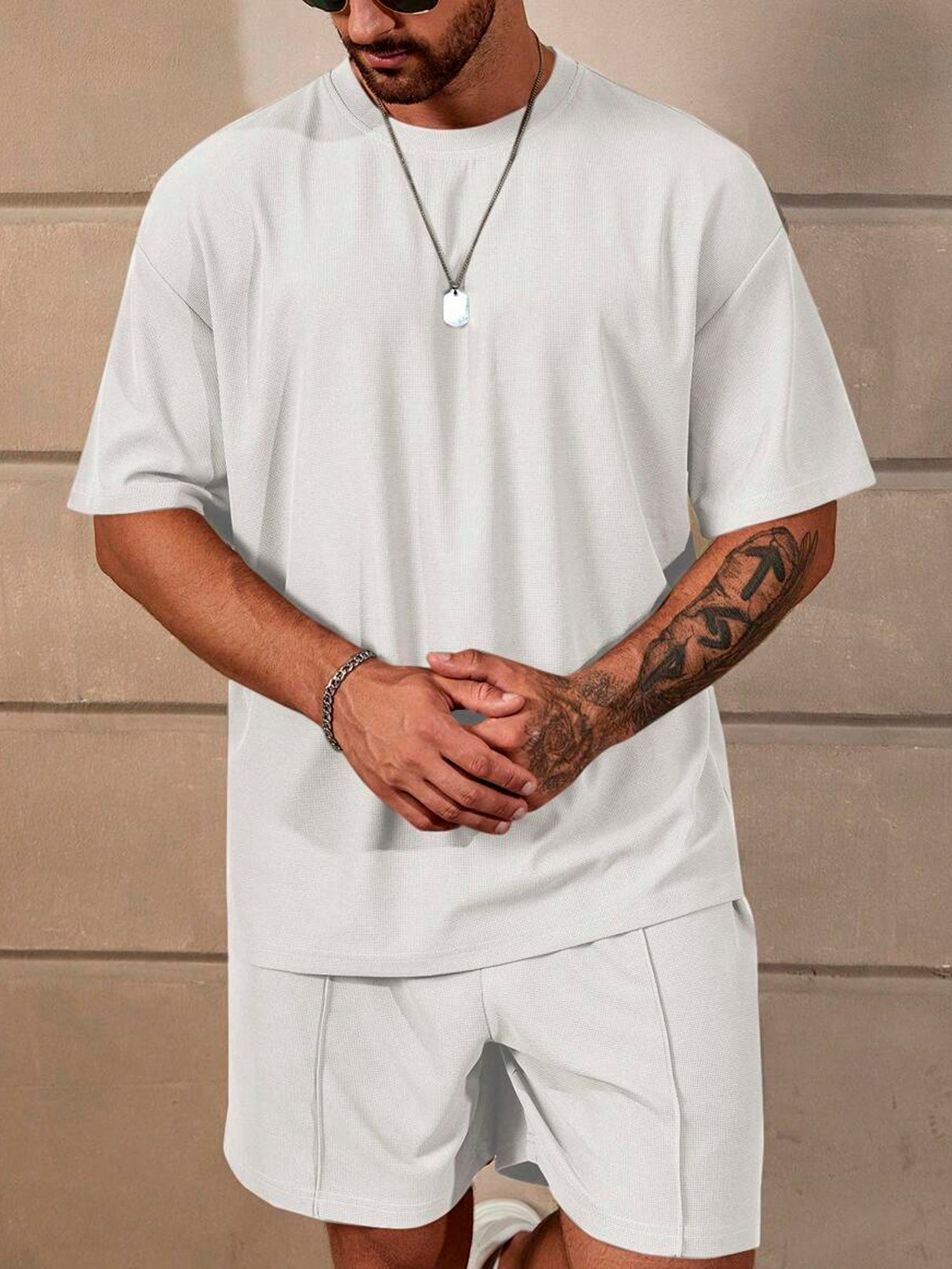 Conjunto Deportivo para Hombre Playera Deportiva y Short Transpirable de Entrenamiento Mayoreo