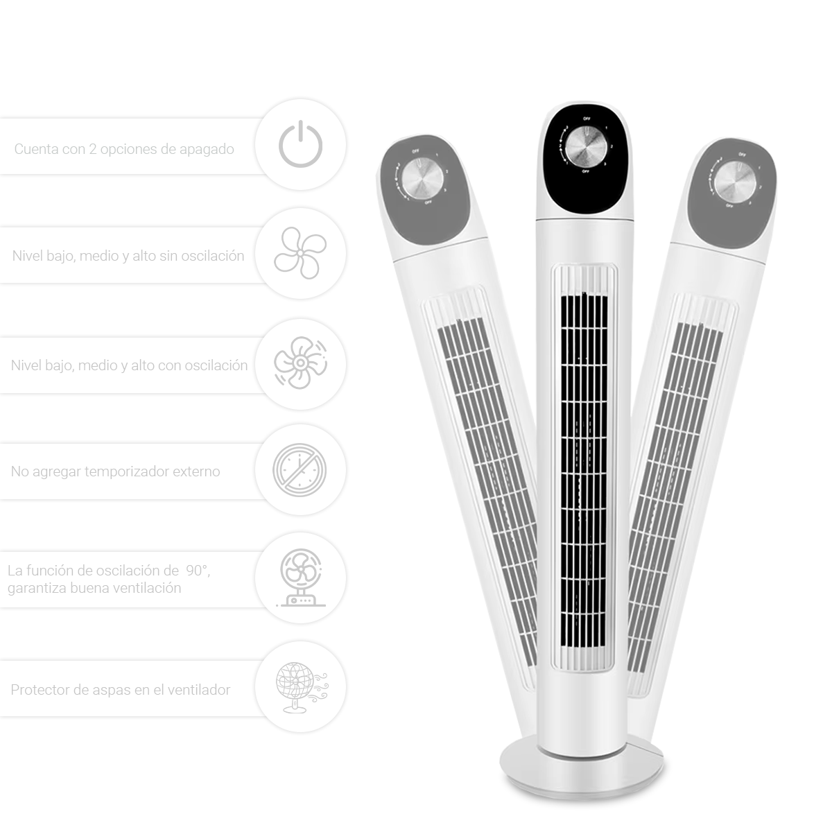 Ventilador De Torre Abanico