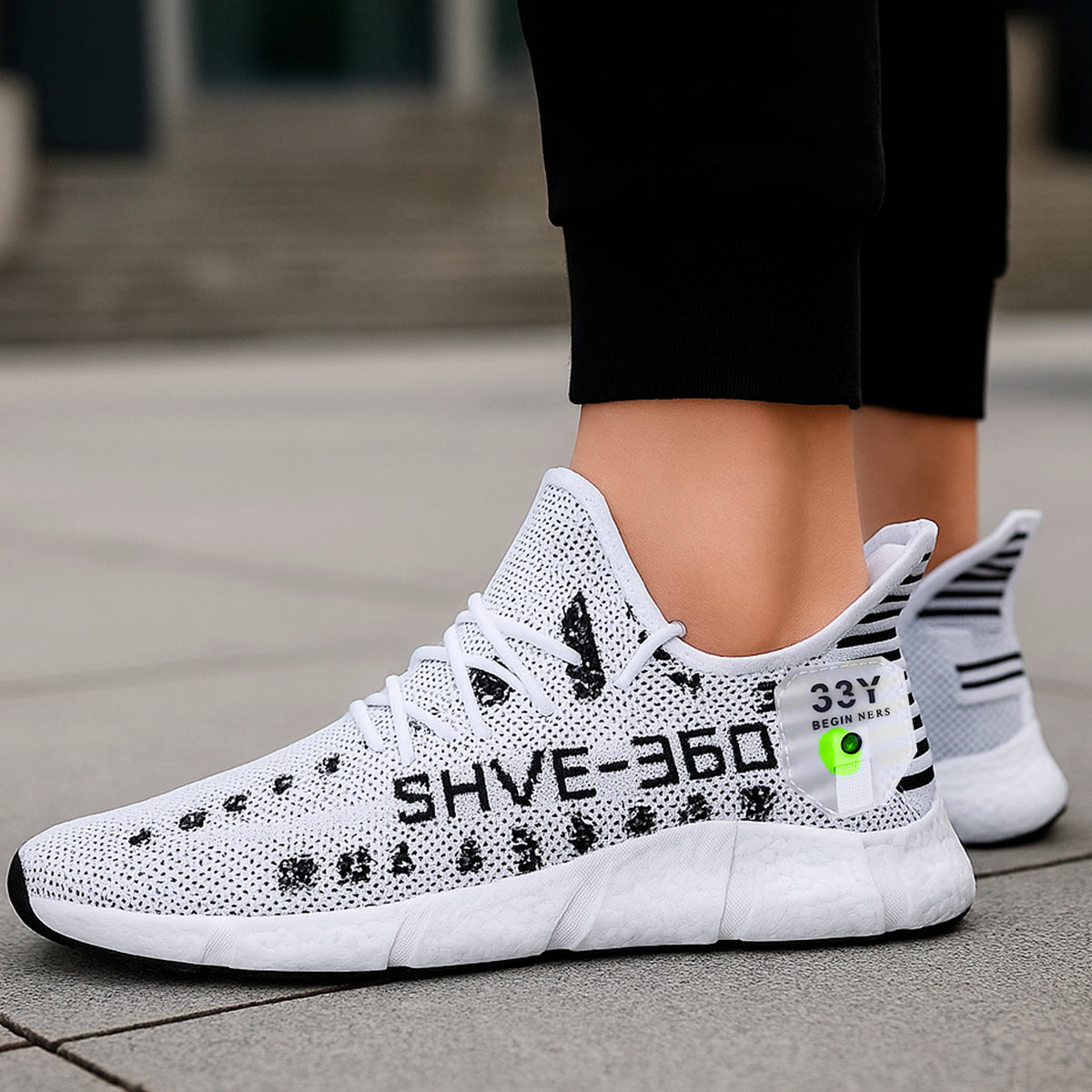 Tenis para hombre casuales con un diseño de tela para correr con punta con agujeta clásica, suela antideslizante Zapatilla para hombre cómodo transpirable ideal para el uso diario