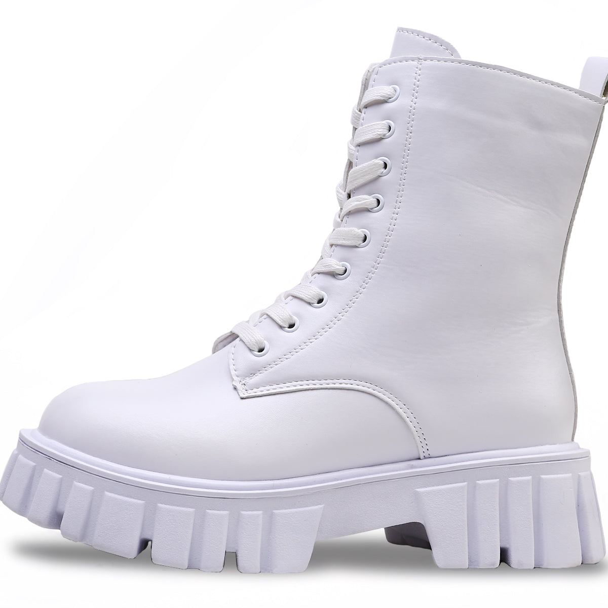 Botas de Mujer, Botas de Suela Media, Botas Color Liso Versatiles, Botines de Mujer Estilo Casual, Botas Antideslizante Uso Ccnfortable