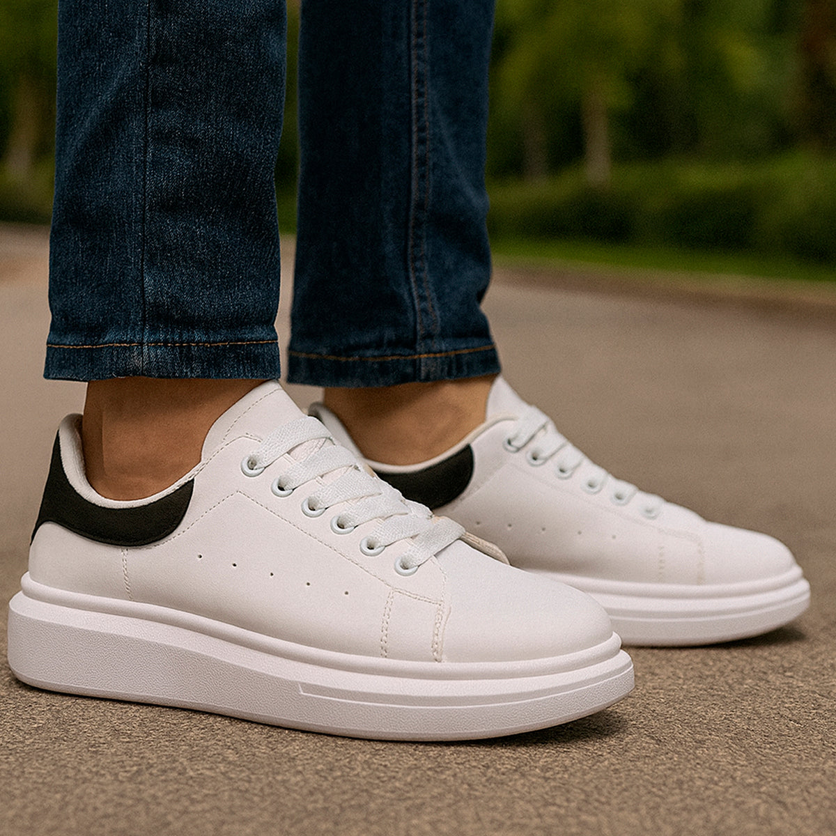 Tenis para hombre informales con un diseño casual para el uso diario Zapatilla casual con suela antideslizante con agujeta para un uso mas cómodo