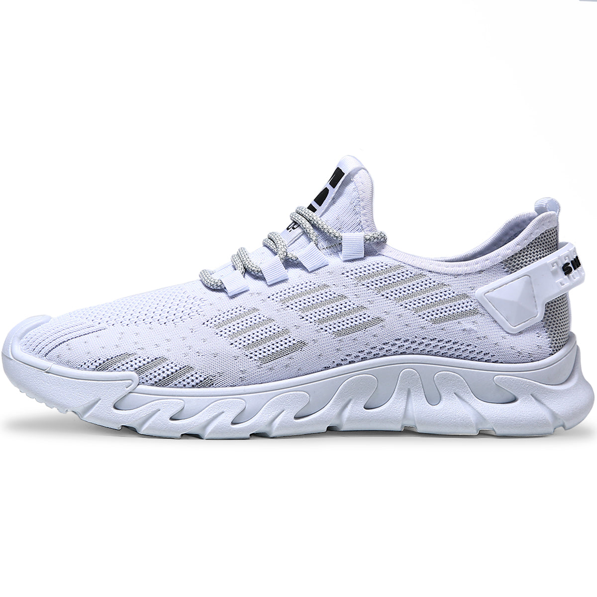 Zapatos para hombre de moda color solido, Zapatillas versatiles con cordones, Tenis adecuados para deportes diarios