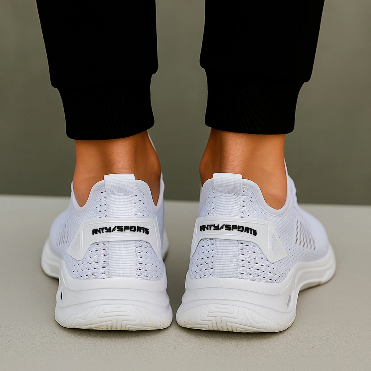 Tenis casuales para hombre con un diseño de tela para correr con punta Zapatilla cómodo para el uso Transpirable Y Absorción- Para Correr, Ejercicio