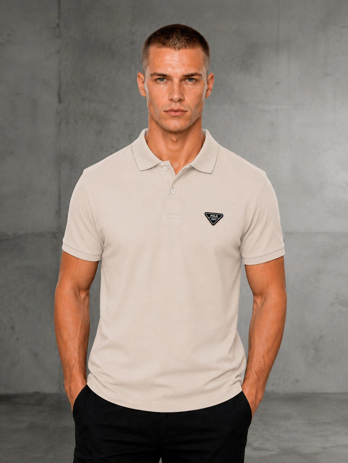 Playera HPC Polo Hombre Slim Fit Algodón Manga Corta Casual