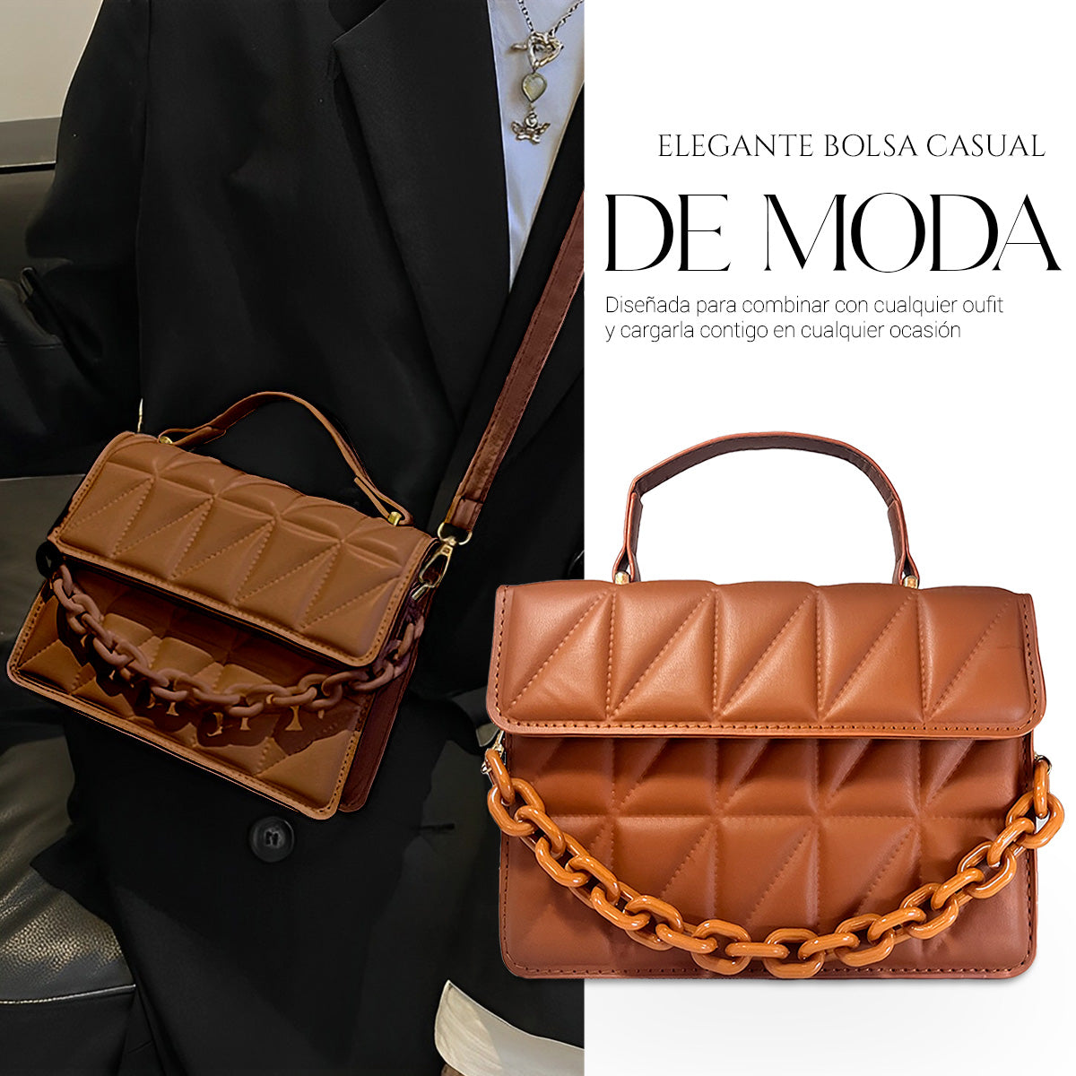 Bolso De Mano Para Mujer Estilo Causal