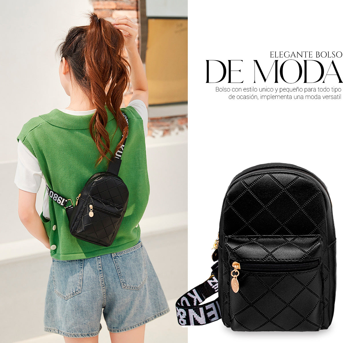 Bandolera Para Mujer Impermeable